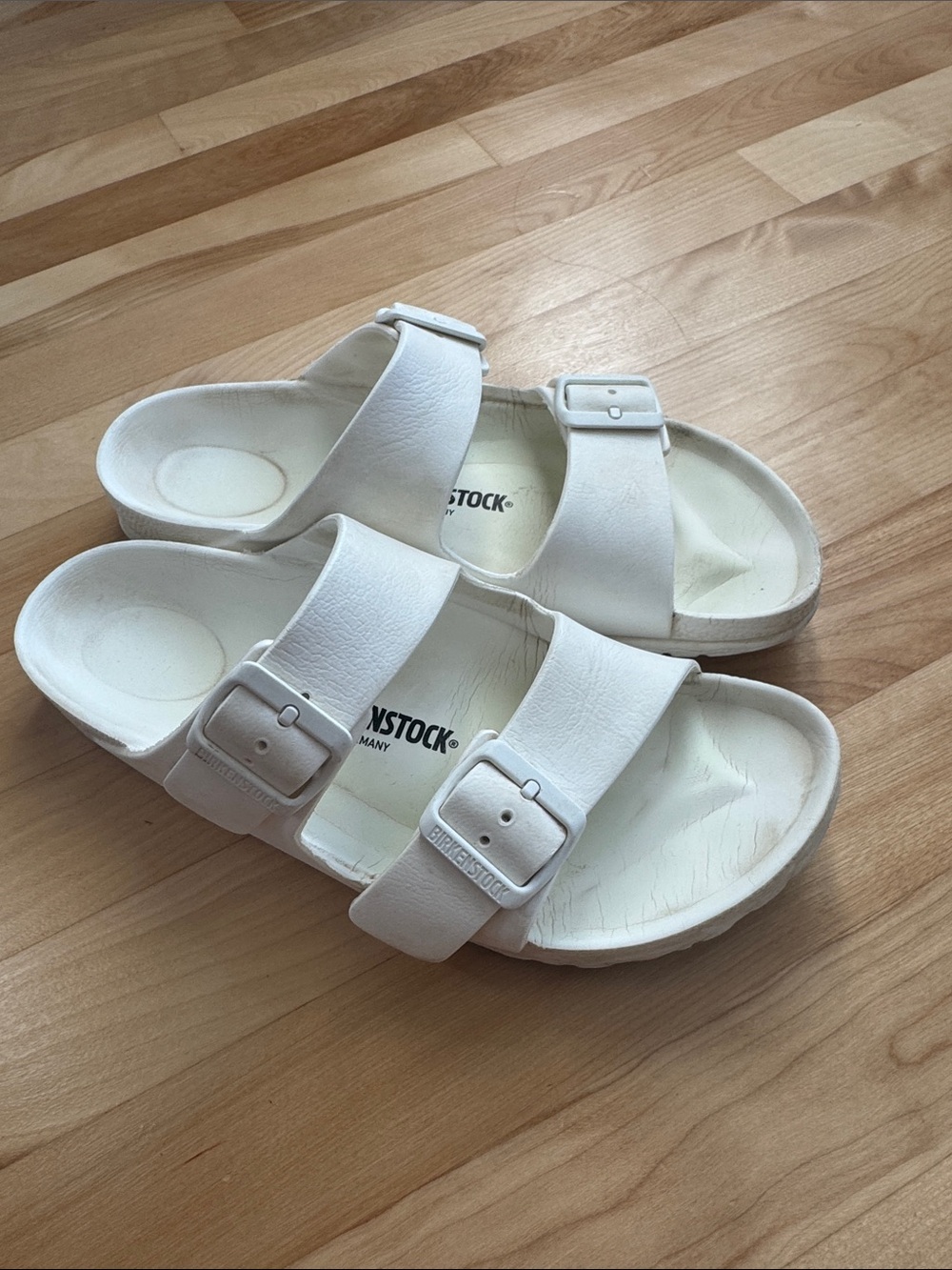 Birkenstock Arizona EVA White sandals Slides Size 39 8.5